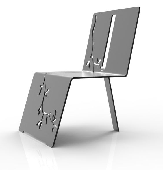 Chaise metallique